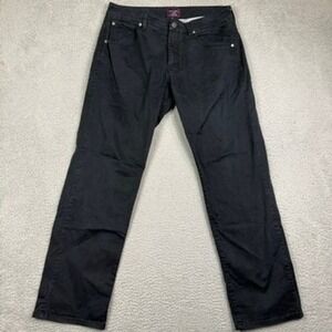 UNTUCKit Don Santiago Relaxed Fit Black Cotton Elastane Men's Jeans‎ W34 L32